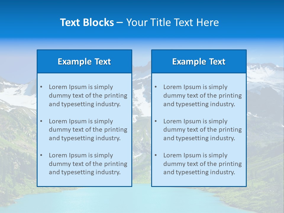 Beautiful Mountain PowerPoint Template