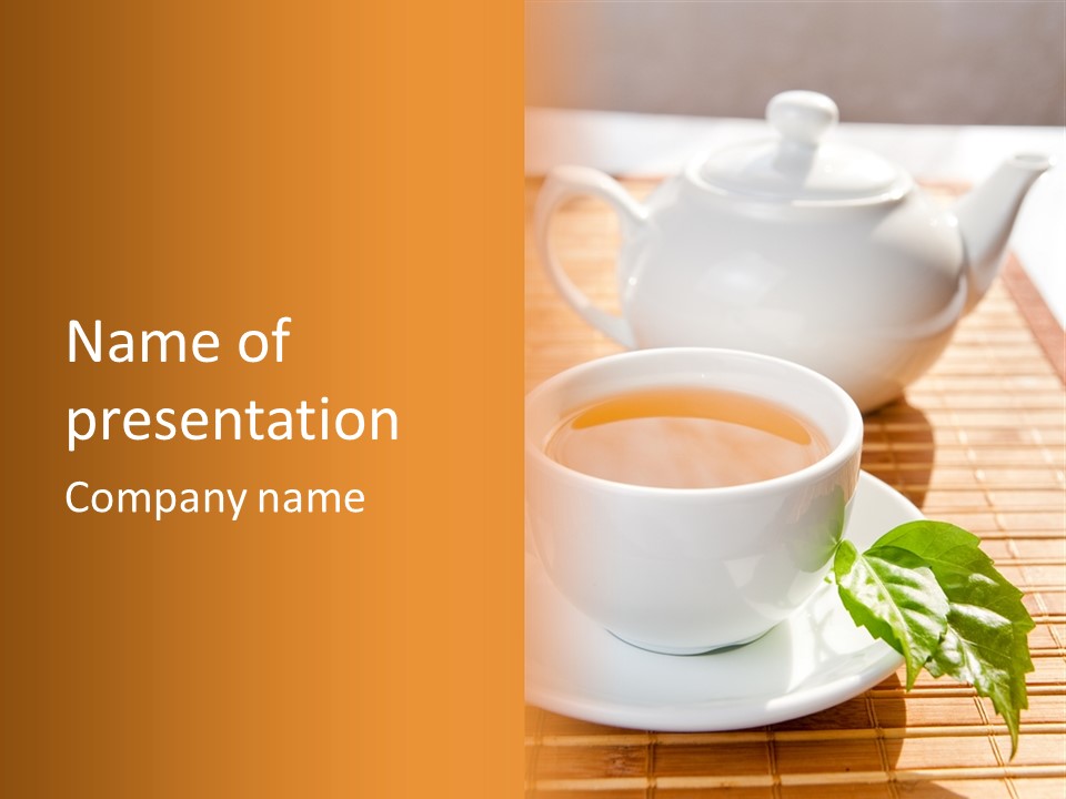Healthy Pastry Mug PowerPoint Template