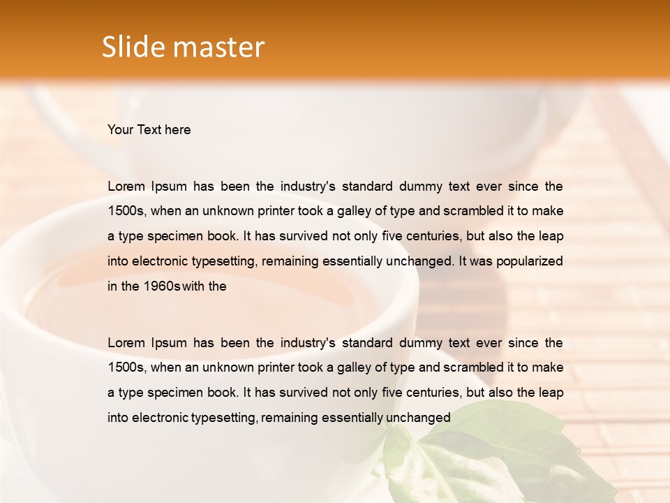 Healthy Pastry Mug PowerPoint Template