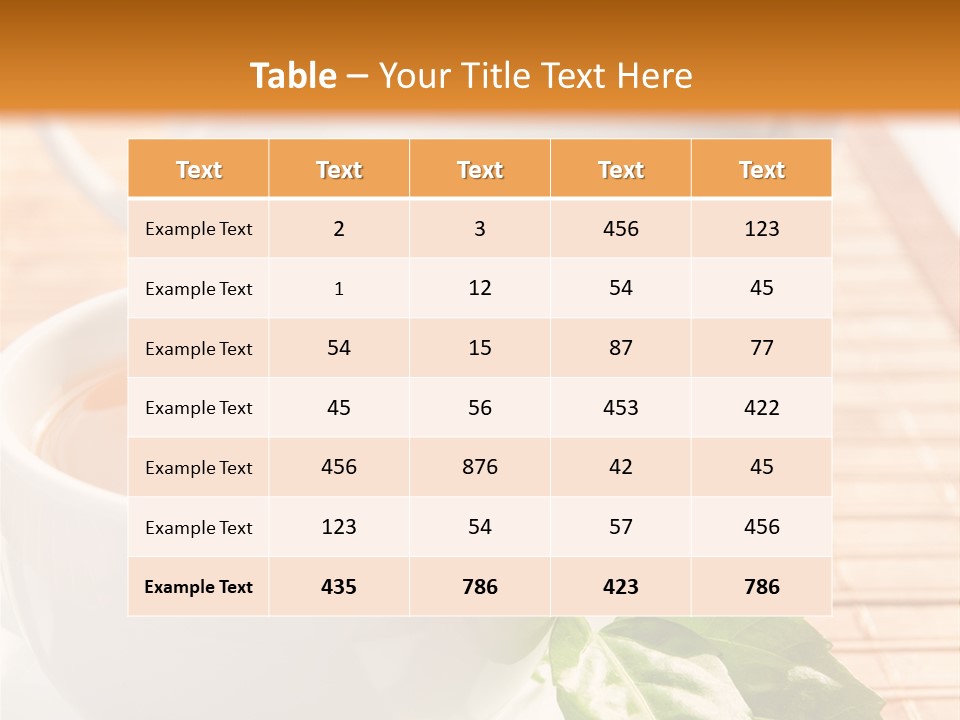 Healthy Pastry Mug PowerPoint Template