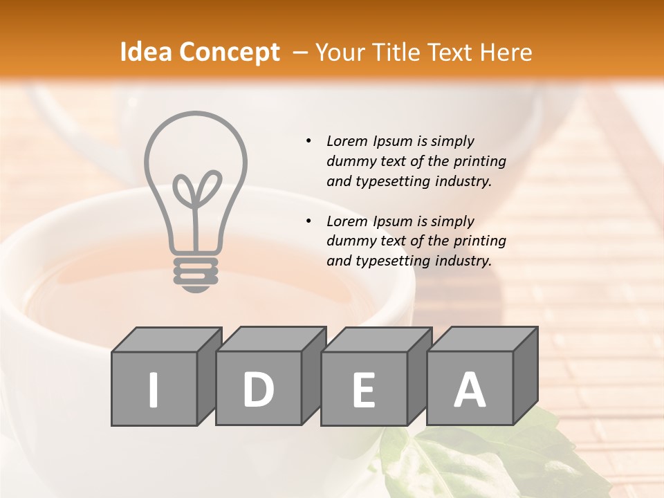 Healthy Pastry Mug PowerPoint Template