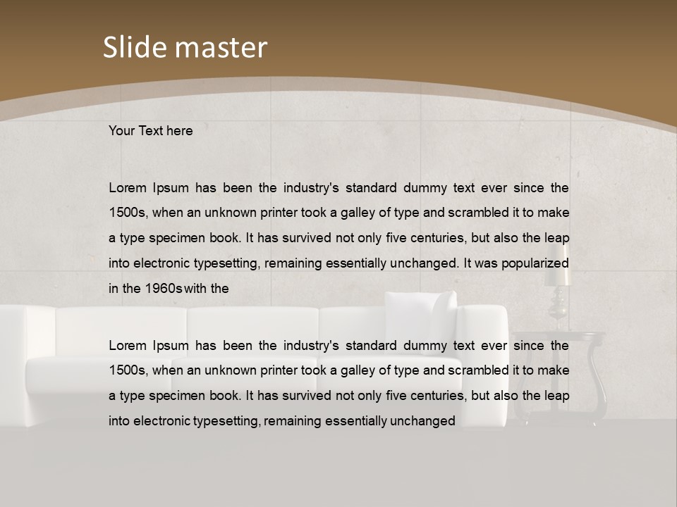 Modern Abstract Canvas Art PowerPoint Template