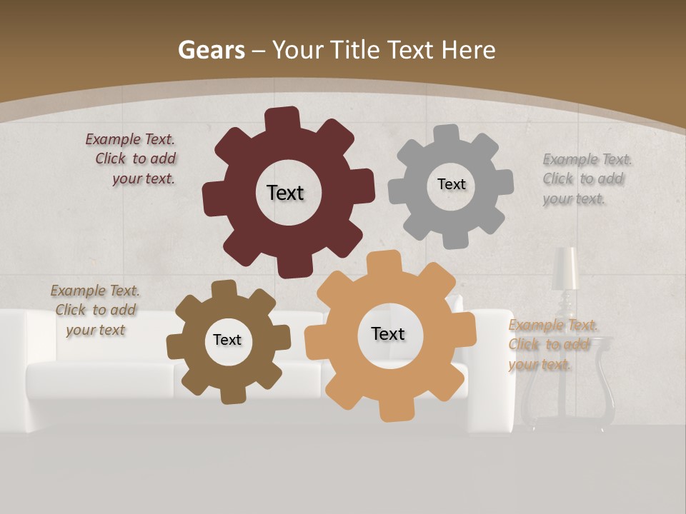 Modern Abstract Canvas Art PowerPoint Template