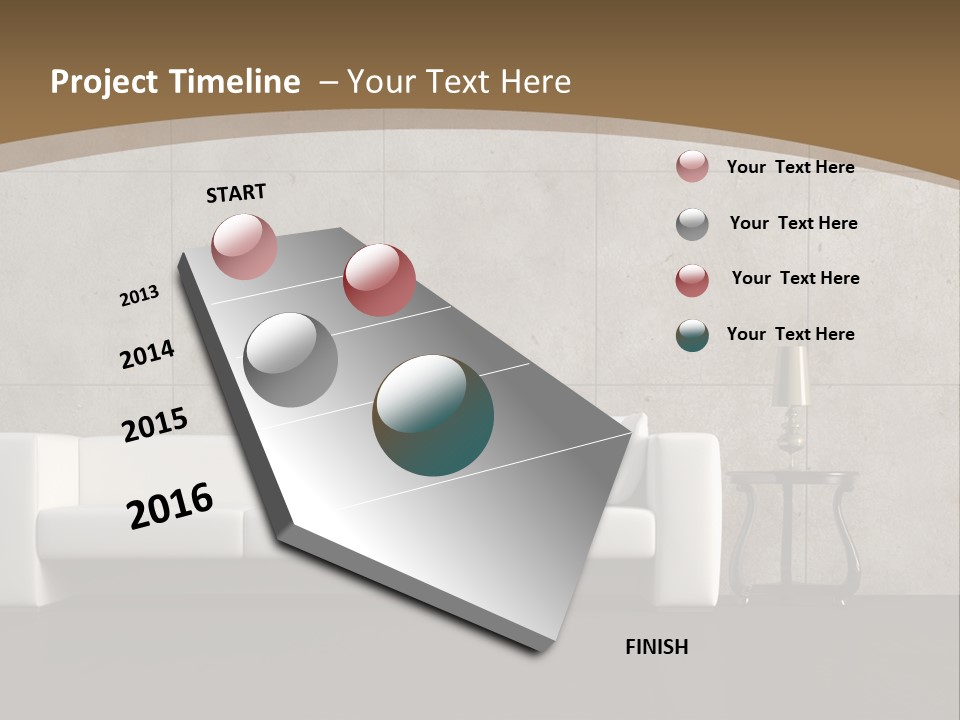 Modern Abstract Canvas Art PowerPoint Template