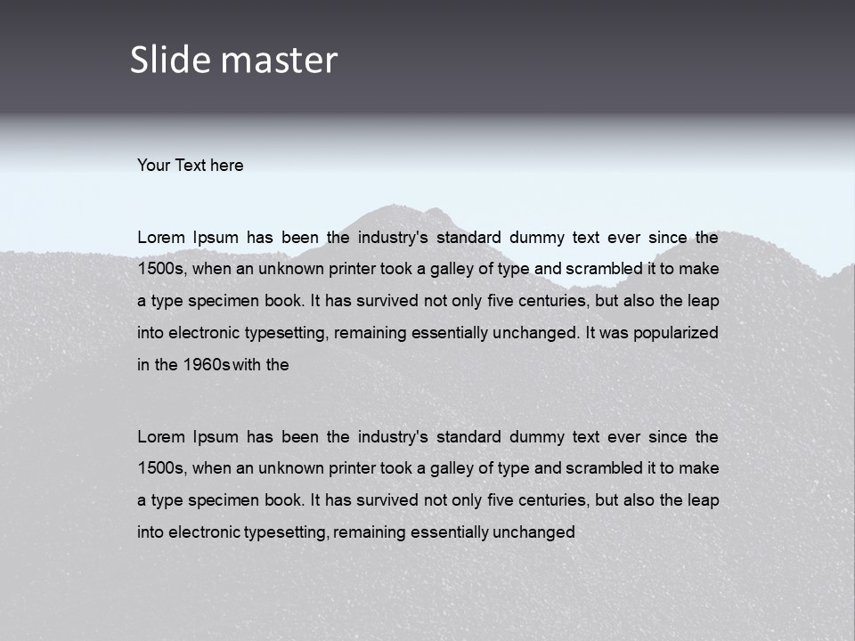 Thar Coal Mine PowerPoint Template