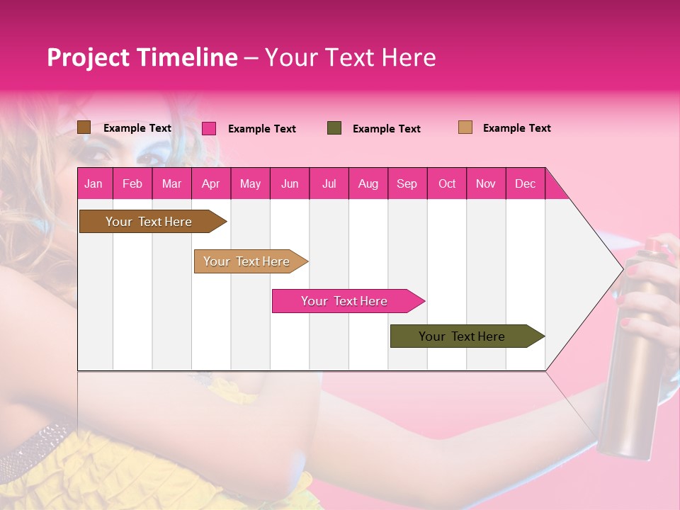 Spraying Hair PowerPoint Template