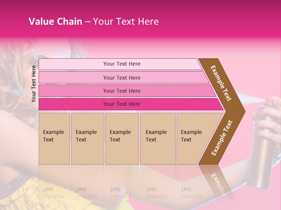 Spraying Hair PowerPoint Template