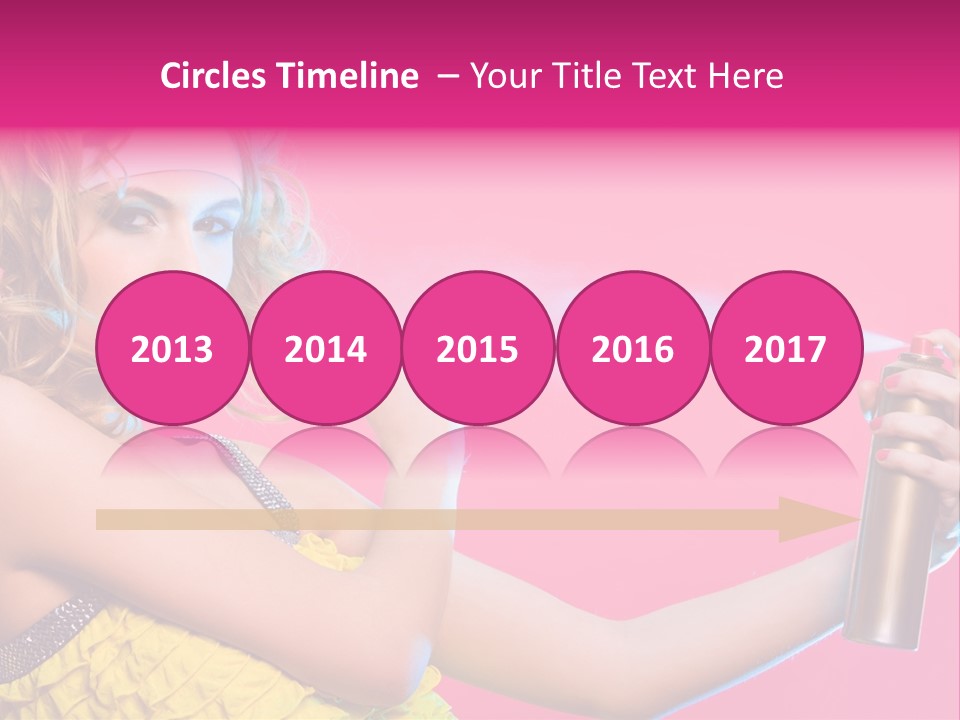 Spraying Hair PowerPoint Template