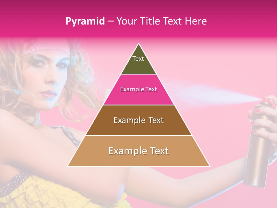 Spraying Hair PowerPoint Template