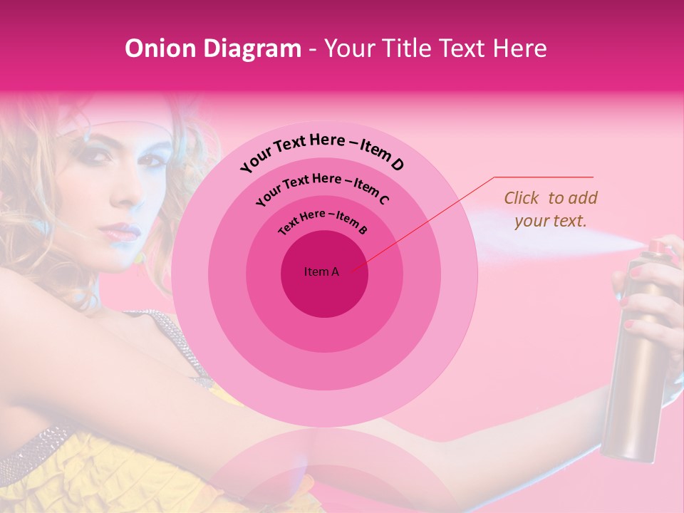 Spraying Hair PowerPoint Template