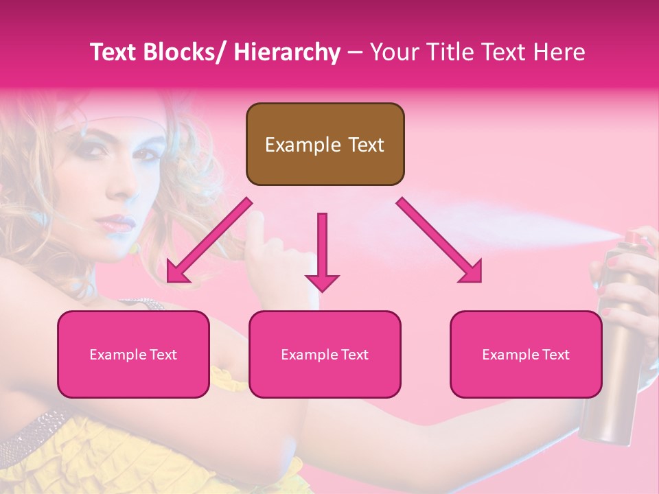 Spraying Hair PowerPoint Template