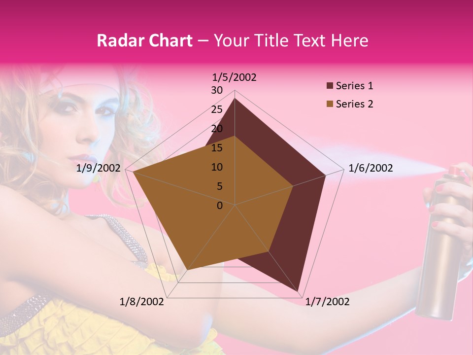 Spraying Hair PowerPoint Template