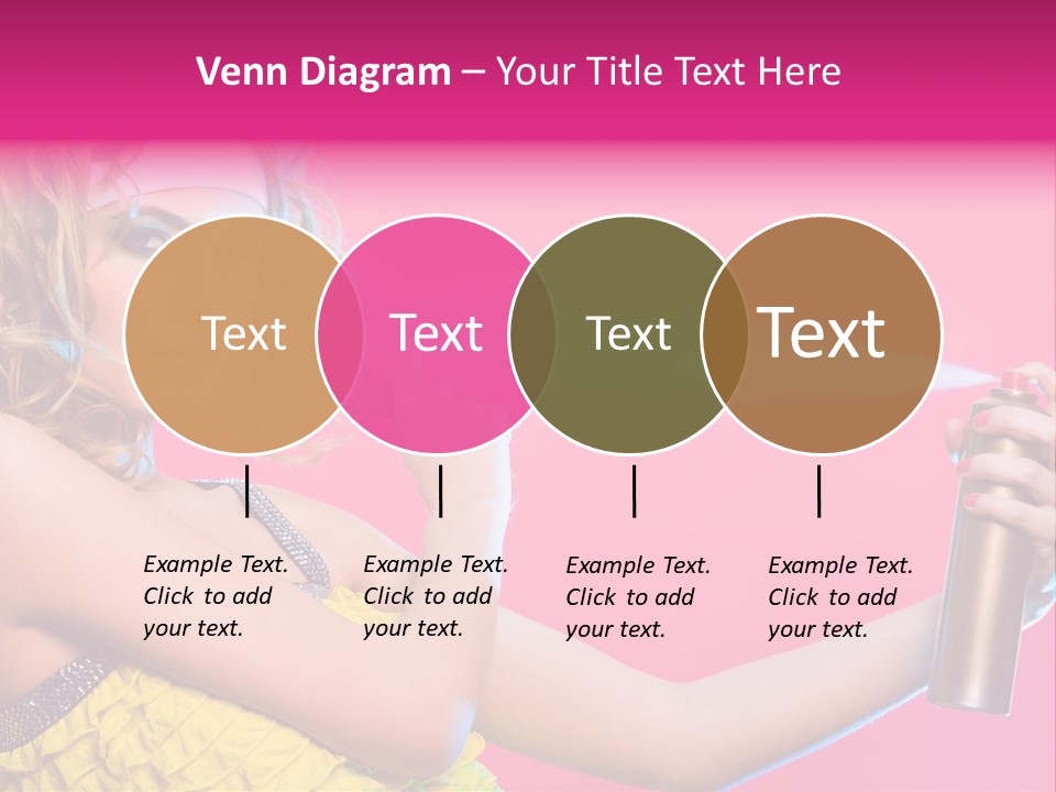 Spraying Hair PowerPoint Template