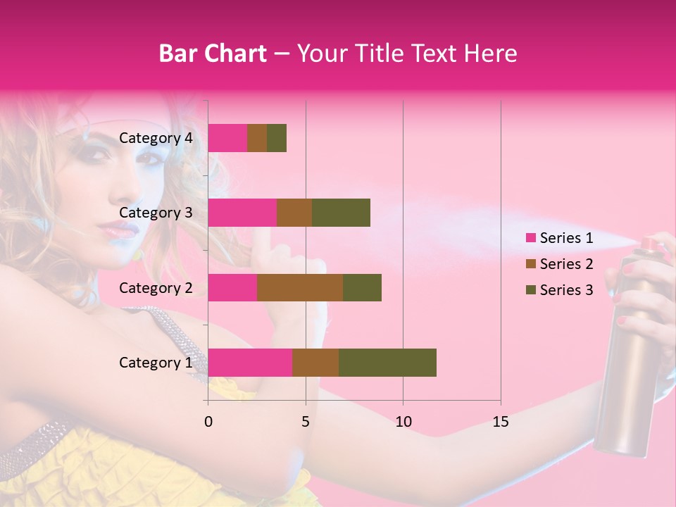 Spraying Hair PowerPoint Template