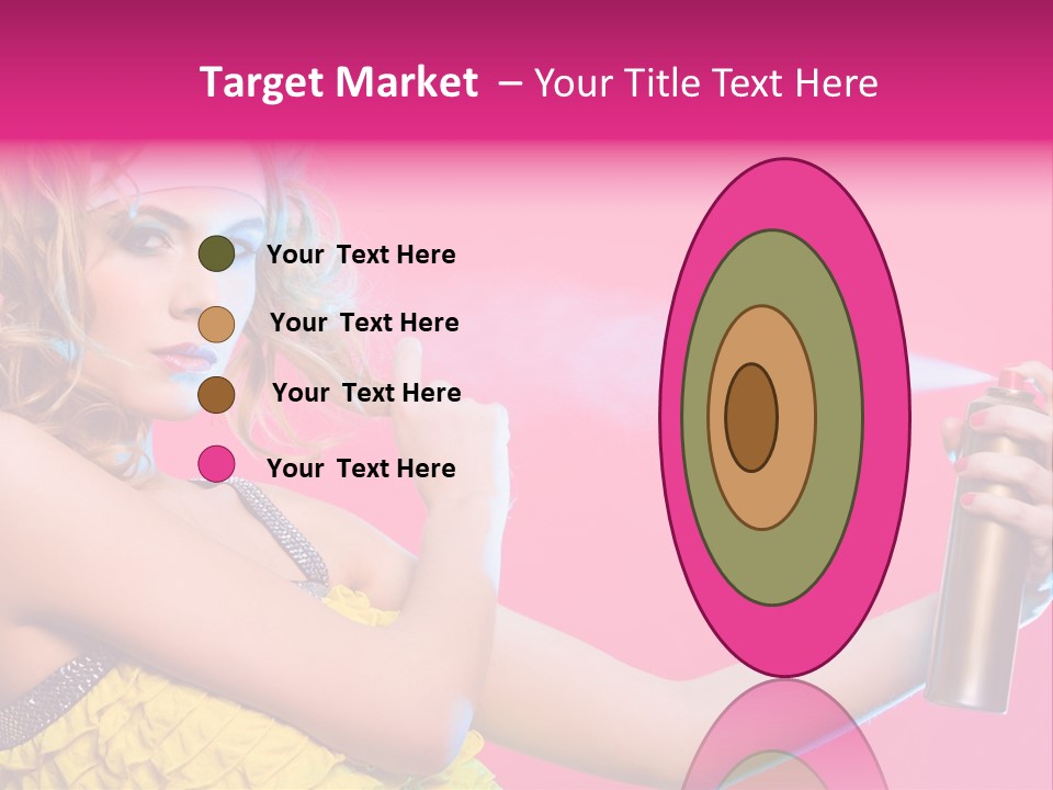 Spraying Hair PowerPoint Template