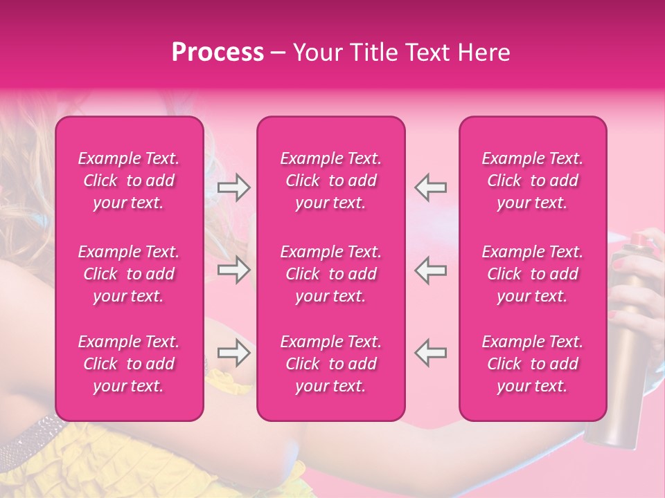 Spraying Hair PowerPoint Template