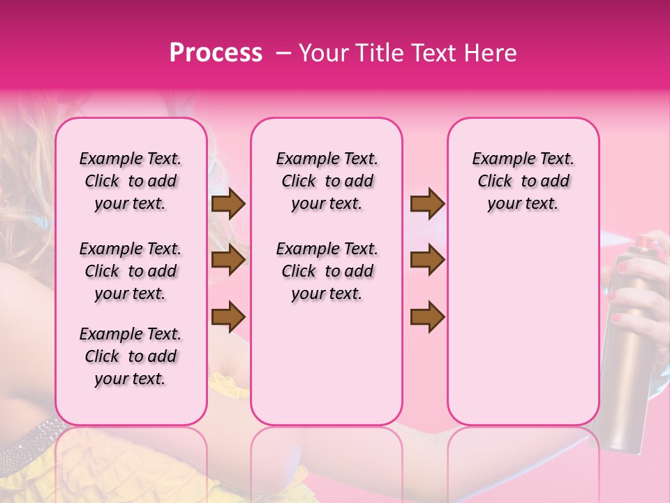 Spraying Hair PowerPoint Template