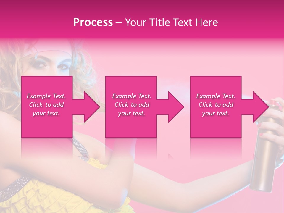 Spraying Hair PowerPoint Template