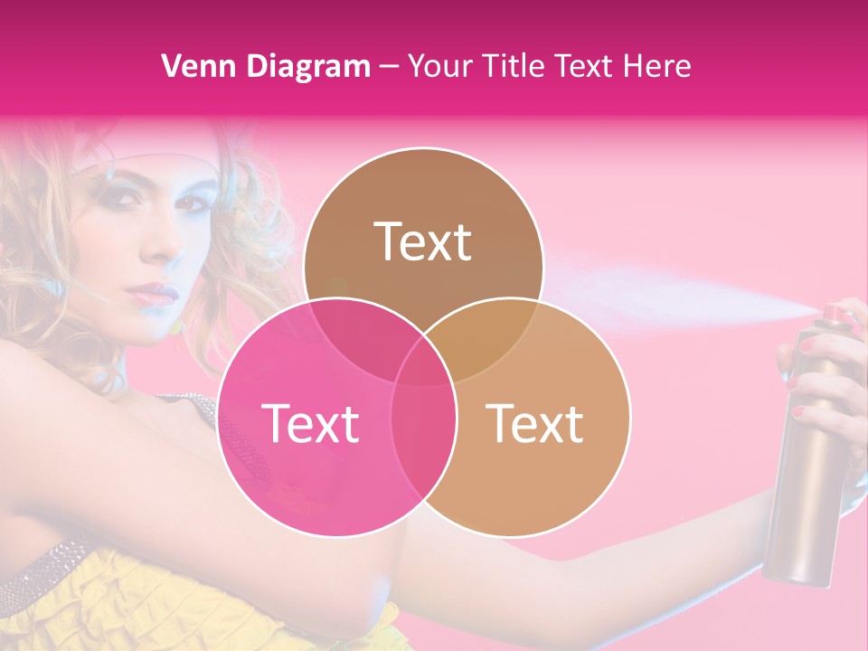 Spraying Hair PowerPoint Template