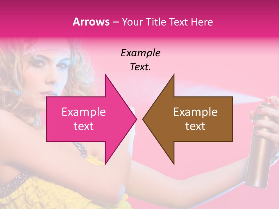 Spraying Hair PowerPoint Template