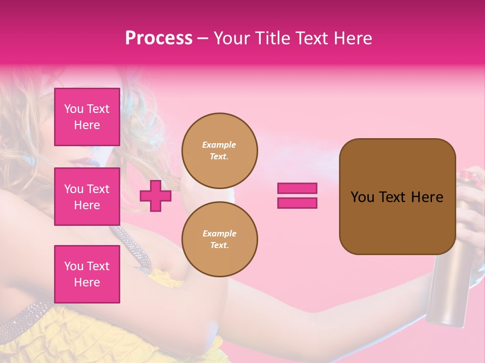 Spraying Hair PowerPoint Template
