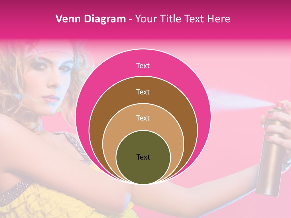 Spraying Hair PowerPoint Template