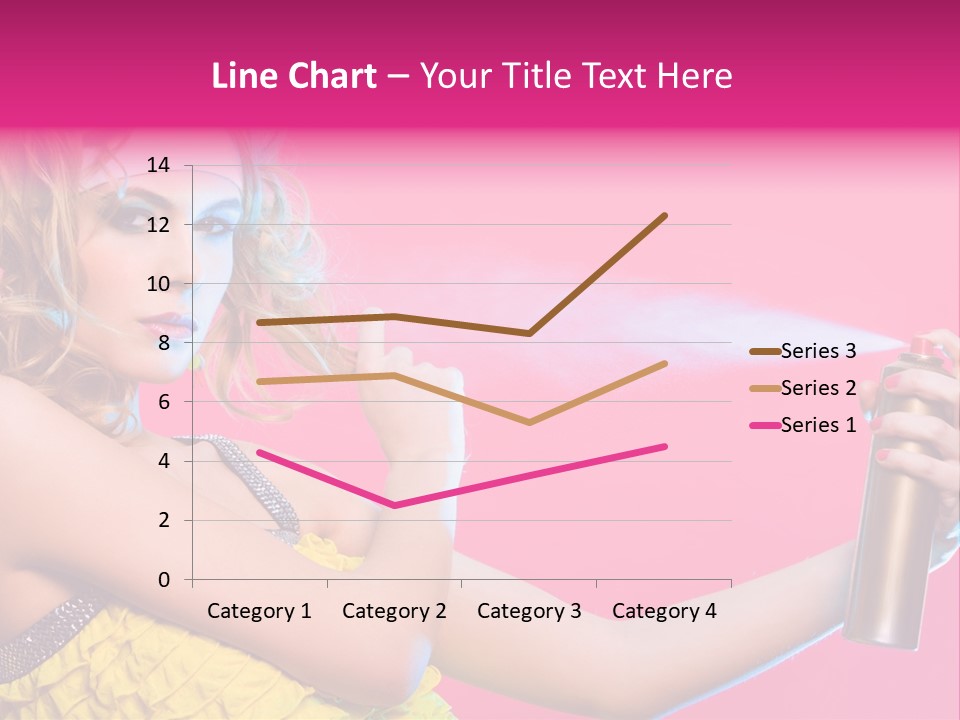 Spraying Hair PowerPoint Template