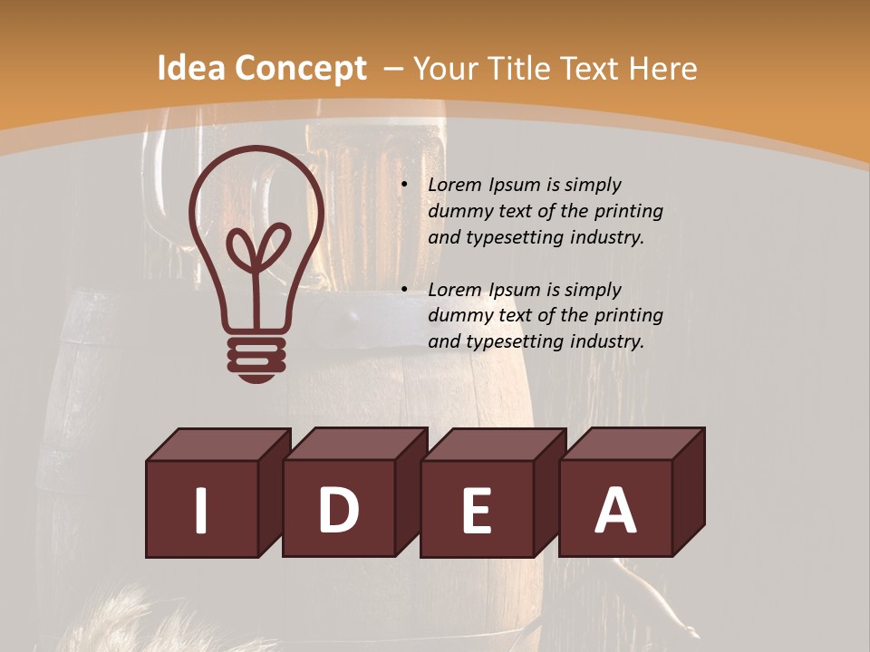 Beer Glass PowerPoint Template