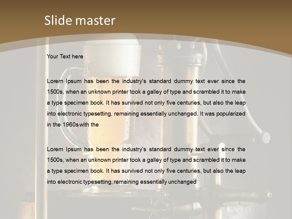 Beer Spigot PowerPoint Template
