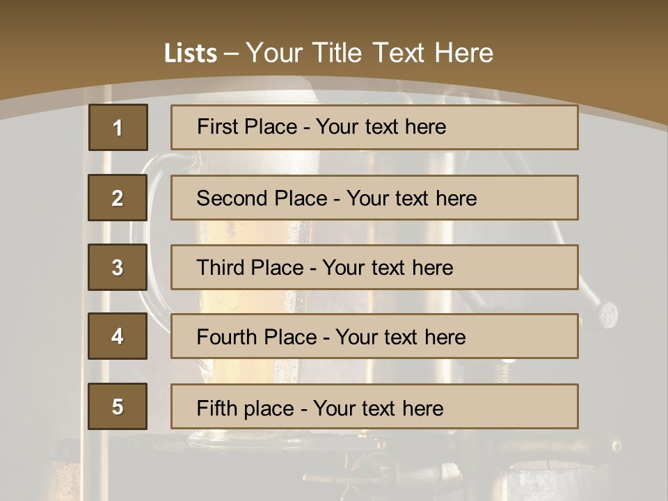Beer Spigot PowerPoint Template