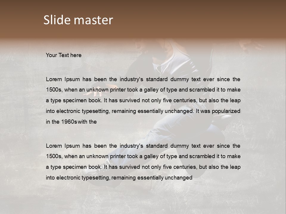 Hdr Black And White PowerPoint Template