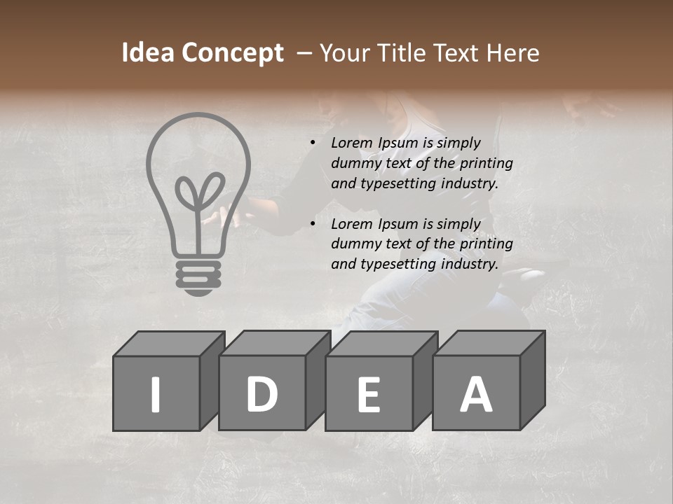 Hdr Black And White PowerPoint Template