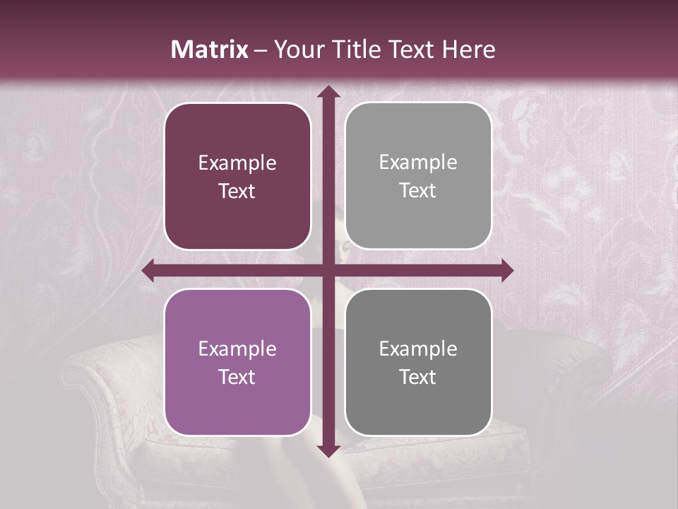 Beautiful Woman Sitting PowerPoint Template