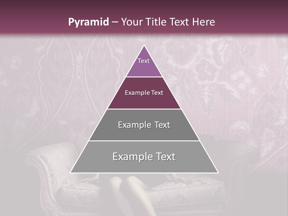 Beautiful Woman Sitting PowerPoint Template