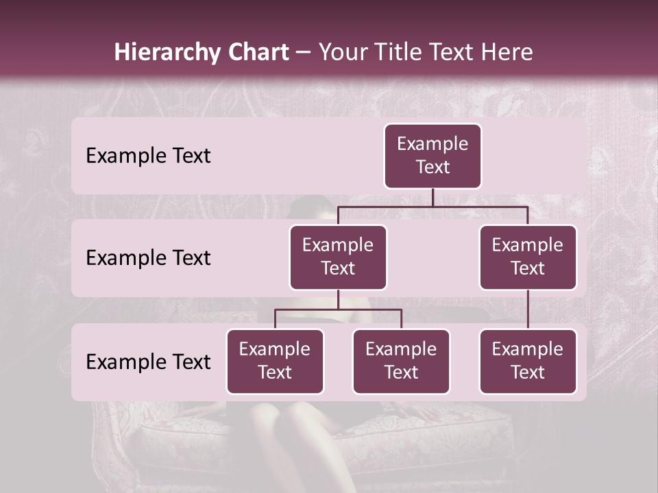 Beautiful Woman Sitting PowerPoint Template