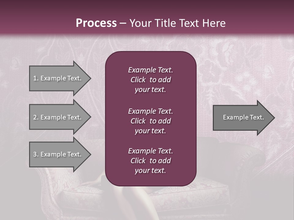 Beautiful Woman Sitting PowerPoint Template