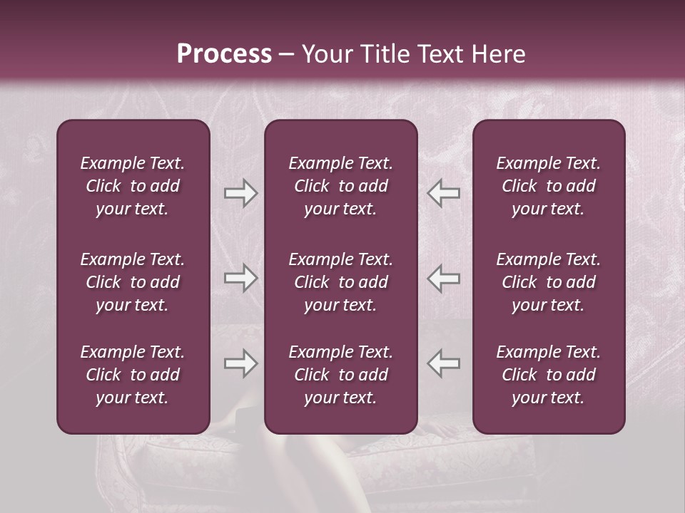 Beautiful Woman Sitting PowerPoint Template