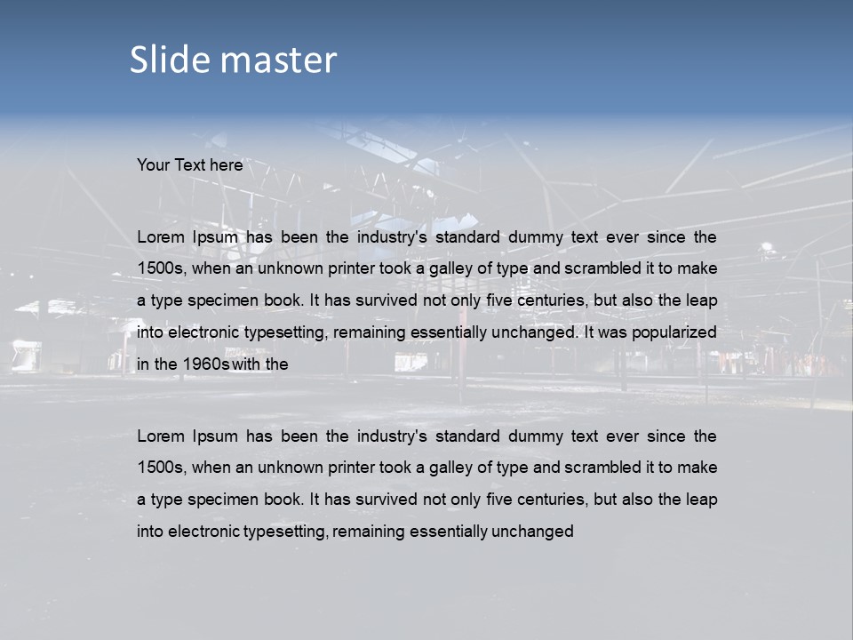 Abandoned Department Store PowerPoint Template