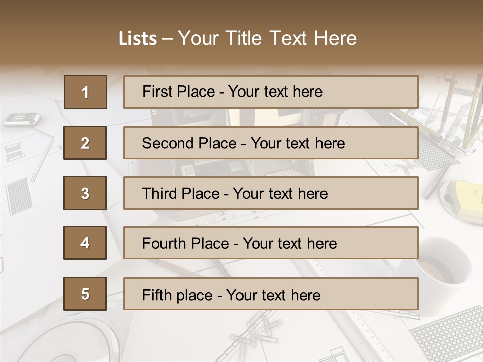 Architect Drawing PowerPoint Template