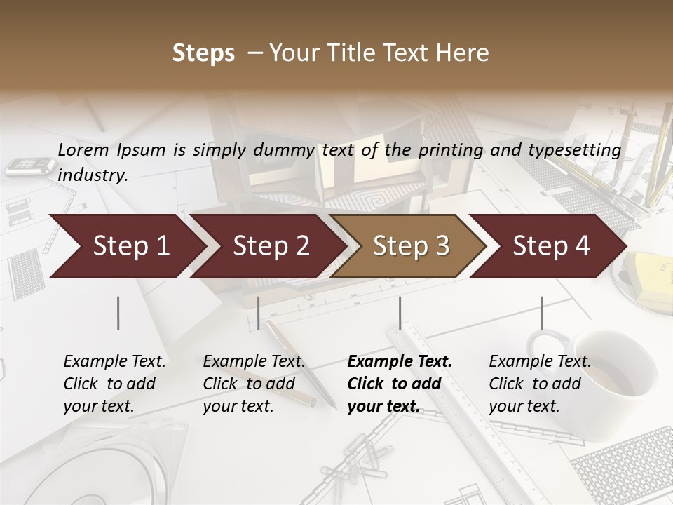 Architect Drawing PowerPoint Template