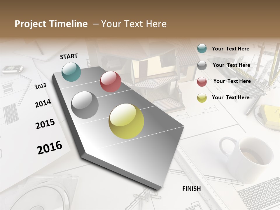 Architect Drawing PowerPoint Template