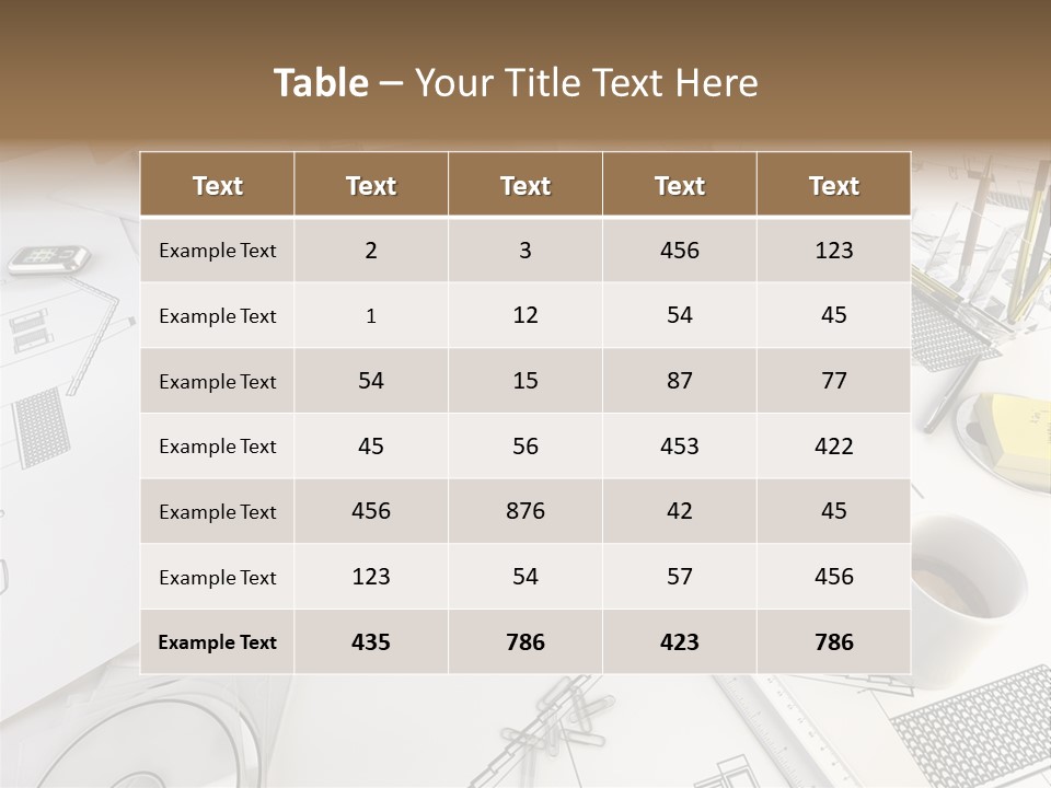 Architect Drawing PowerPoint Template