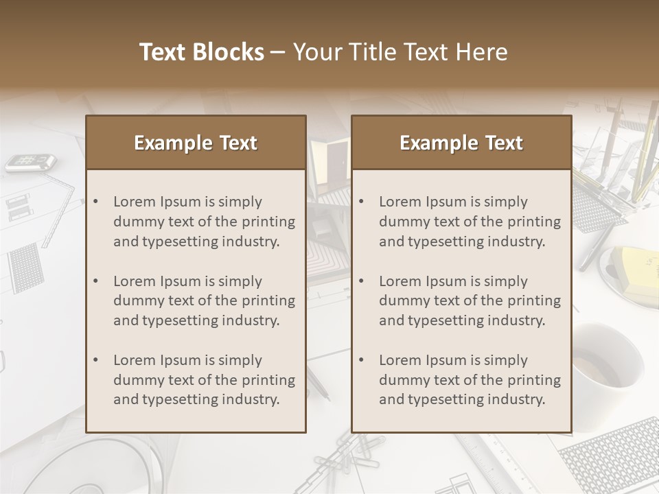 Architect Drawing PowerPoint Template