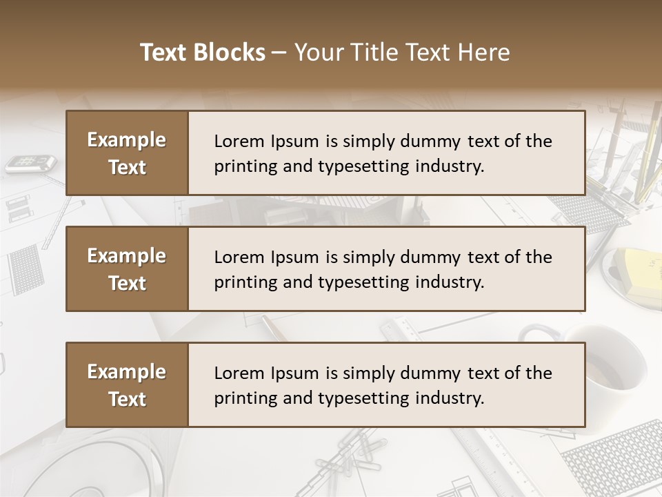 Architect Drawing PowerPoint Template