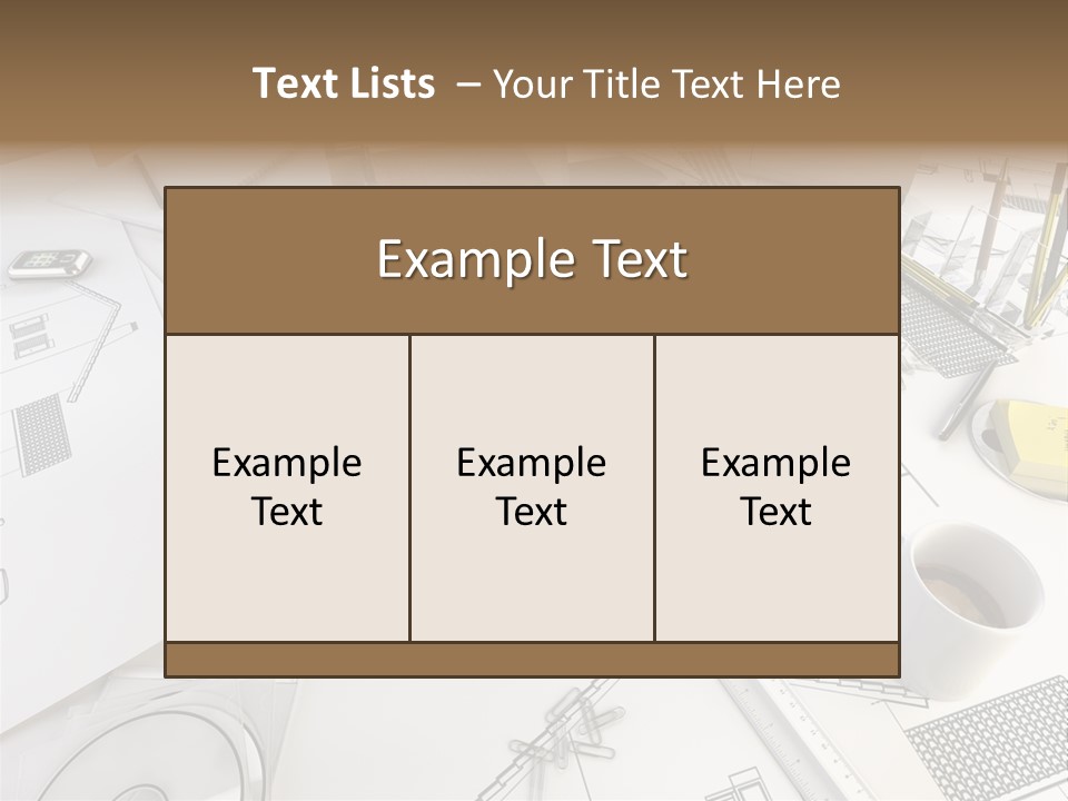Architect Drawing PowerPoint Template