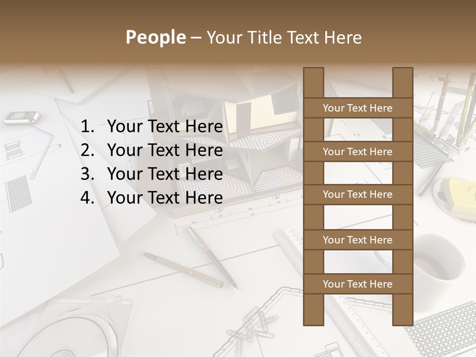 Architect Drawing PowerPoint Template