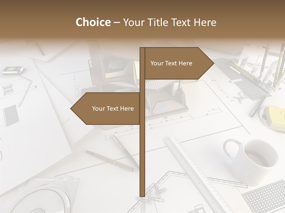 Architect Drawing PowerPoint Template