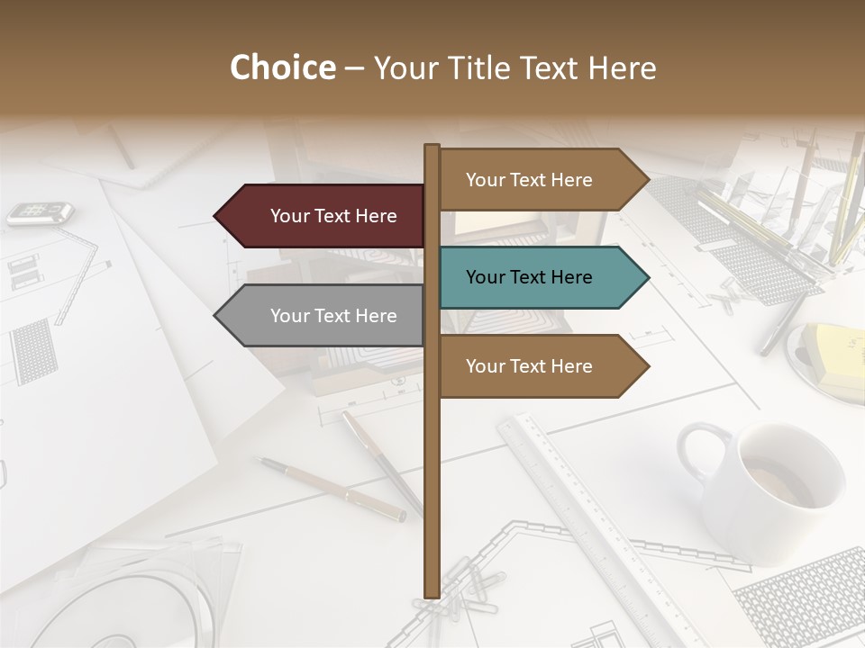 Architect Drawing PowerPoint Template