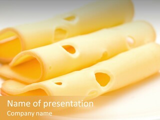 Cheese On A Plate PowerPoint Template