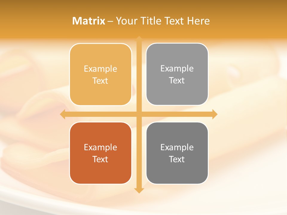 Cheese On A Plate PowerPoint Template